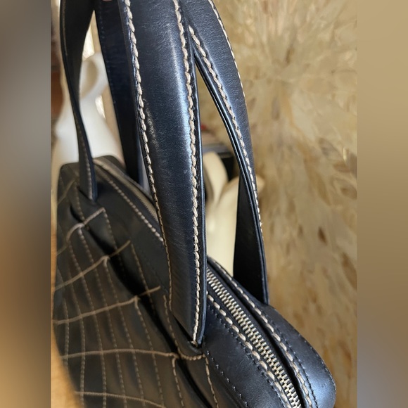 CHANEL Wild Stitch Calfskin Leather Handbag Purse - Picture 10 of 16